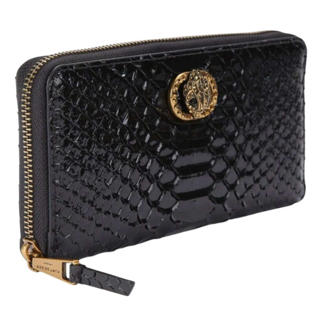 Kurt Geiger London Chelsea Zip Around Embossed Leather Wallet